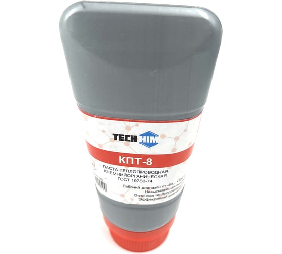Термопаста кремнийорганическая КПТ-8 250 г TECHHIM TH-KPT-8-250