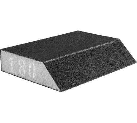 Губка наждачная скошенная (25x90x125 мм; K180) GRAPHITE 55H924