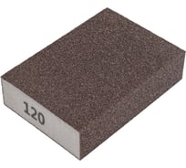 Губка наждачная (25x70x100 мм; K120) GRAPHITE 55H918