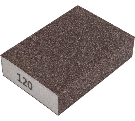 Губка наждачная (25x70x100 мм; K120) GRAPHITE 55H918