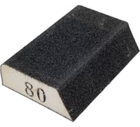 Губка наждачная скошенная (25x68x98 мм; K80) GRAPHITE 55H925