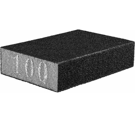 Губка наждачная (25x70x100 мм; K100) GRAPHITE 55H917