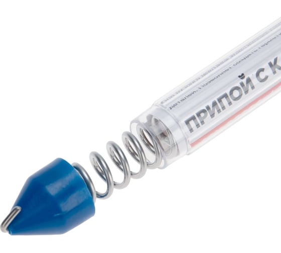 Припой REXANT с канифолью, 20г, Ø2мм, (олово 60%, свинец 40%), колба-карандаш 09-3104
