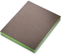 Губка 2-х сторонняя Sponge Soft 98х120х13 мм, Superfine, P600, зеленая, 20 шт SIA 0070.1232.01.09
