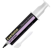 Термопаста KPT-WMK 0.8 Вт/(м·К), 50 г, шприц с лопаткой ExeGate 293381