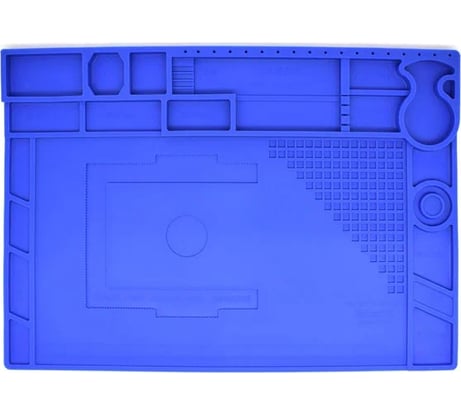 Коврик для пайки 440x310x15 мм термостойкий антистатический W.E.P М7753598