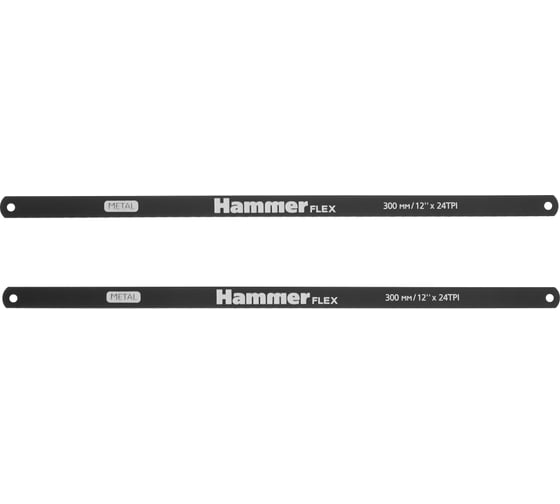 Полотна 2 шт Flex 601-058 12 для ножовки по металлу HAMMER 534486