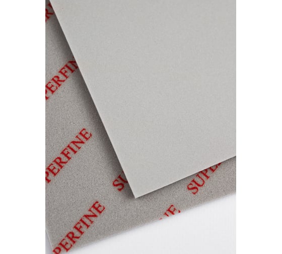 Односторонняя шлифовальная губка TILFLEX  на плотной вспененной основе, 115x140x5 mm, SUPERFINE, 20 шт. TL21/20