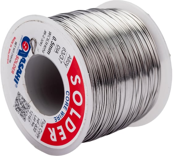 Припой (0.5 мм, 0.25 кг, Sn63/Pb37, HF533 флюс безотм. RMA) ASAHI 00-00004309
