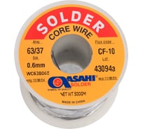 Припой (0.6 мм, 0.5 кг, Sn63/Pb37, CF10, флюс RA) ASAHI 00-00000297