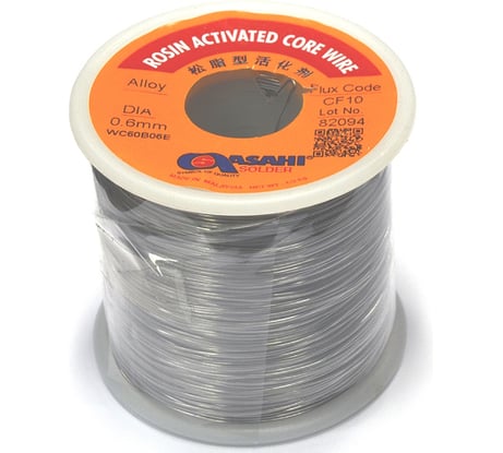 Припой (0.6 мм, 0.5 кг, Sn63/Pb37, CF10, флюс RA) ASAHI 00-00000297