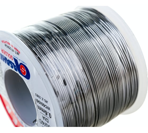 Припой (0.6 мм, 0.25 кг, Sn60/Pb40, FC5000, флюс безотм. RMA) ASAHI 00-00001186