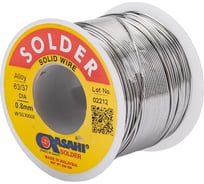 Припой (0.8 мм, 0.25 кг, Sn63/Pb37, без флюса) ASAHI 00-00001191