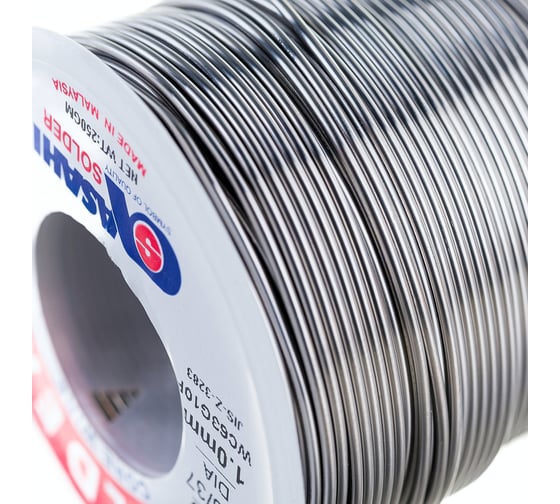 Припой (1 мм, 0.25 кг, Sn63/Pb37, HF532 флюс RMA) ASAHI 00-00000310