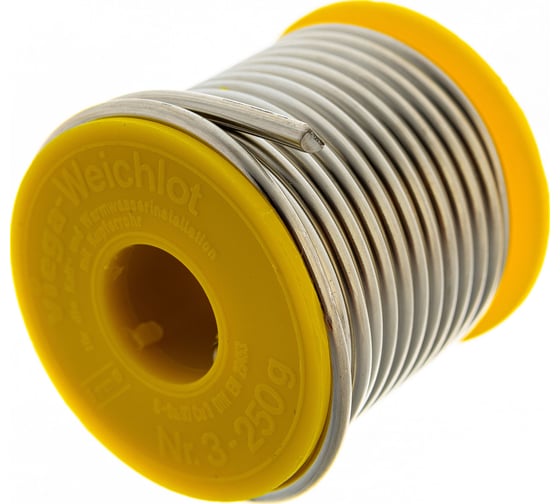 Припой мягкий S-Sn 97 Cu 3, 3 мм, катушка 250г Viega 113902