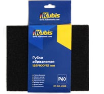 Губка абразивная Р60, 125х100х12 мм KUBIS 07-00-4106