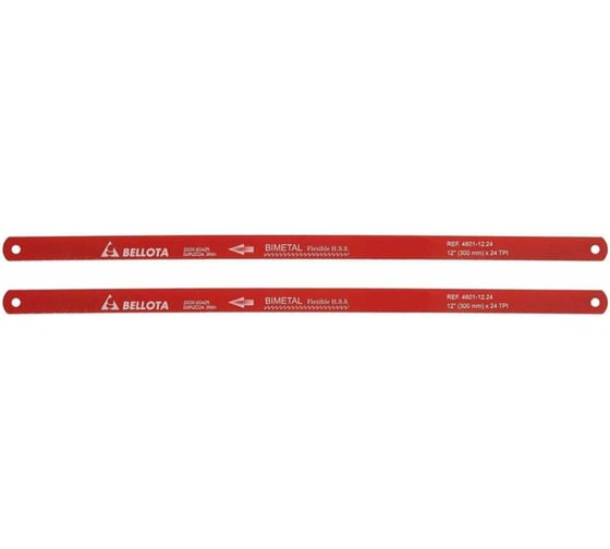 Полотно ножовочное 4601-12 24 TPI 2 шт HSS BIM Bellota 4601-12.24BS