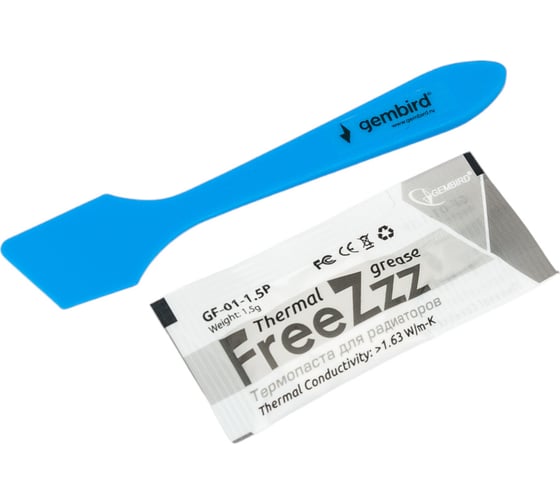 Термопаста FreeZzz 1.5 г для радиаторов Gembird GF-01-1.5P 16207361