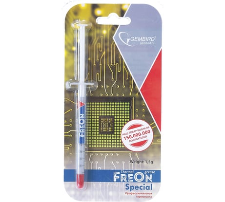 Термопаста в шприце FreOn Special 1.5 г для радиаторов Gembird GF-11-1.5