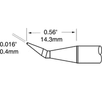 Картриджи-наконечники комплект (0.4х14.3 мм) для CV/MX-PTZ замена PTTC-701B METCAL PTC-7CN1404A