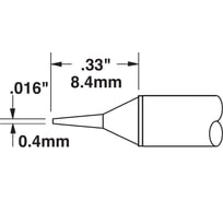 Картридж-наконечник (0.4х8.5 мм; конус) для CV/MX замена STTC-145P METCAL CVC-7CN0004P