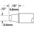 Картридж-наконечник (3х4.8 мм; клин 45°) для CV/MX замена STTC-113 METCAL CVC-7CH0030S 1