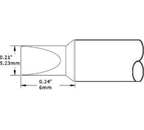 Картридж-наконечник клин (5.23х6 мм) для CV/MX METCAL CVC-6CH0050P