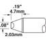 Картридж-наконечник (2х4.7 мм; клин 45°) для CV/MX замена STTC-014 METCAL CVC-6CH0020S 1