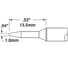Картридж-наконечник конус (1х13.5 мм) для CV/MX замена STTC-001 METCAL CVC-6CN0010A 1