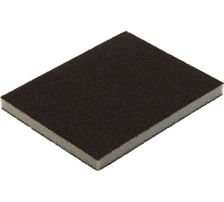 Губка мягкая абразивная шлифовальная (125х100х10 мм; Р80) ТУНДРА 2580208