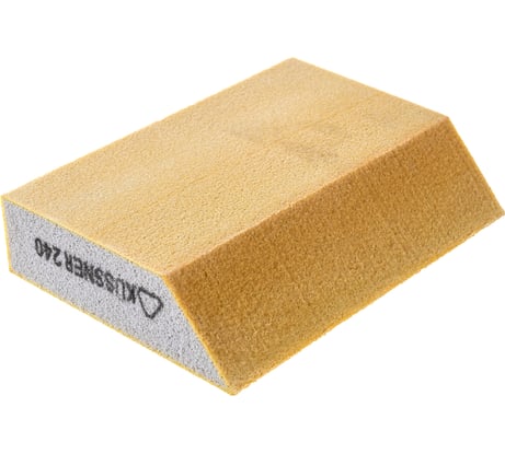 Шлифовальный брусок KUSSNER Р240, трапеция Soft, 125x90x25 мм 1000-250240