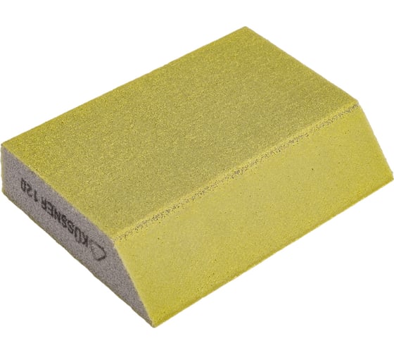 Шлифовальный брусок KUSSNER Р120, трапеция Soft, 125x90x25 мм 1000-250120