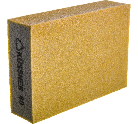 Шлифовальный брусок Р80 Soft, 100x70x25 мм KUSSNER 1000-230080