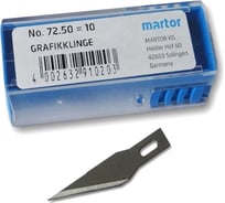 Лезвие для графических работ № 72 10 шт для ножа GRAFIX BOY MARTOR 72.50