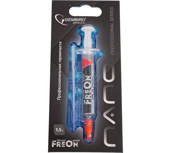 Термопаста в шприце FreOn Nano 1.5 г для радиаторов Gembird GF-31-1.5