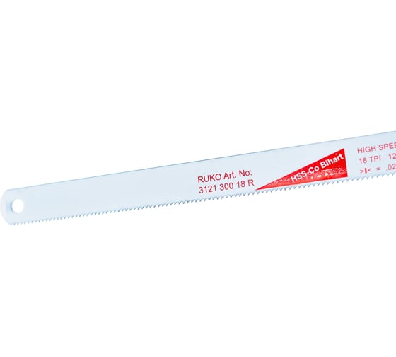 Полотно по металлу Bihart (18 TPI; 300х13х0.65 мм; HSS-Co) Ruko 312130018R