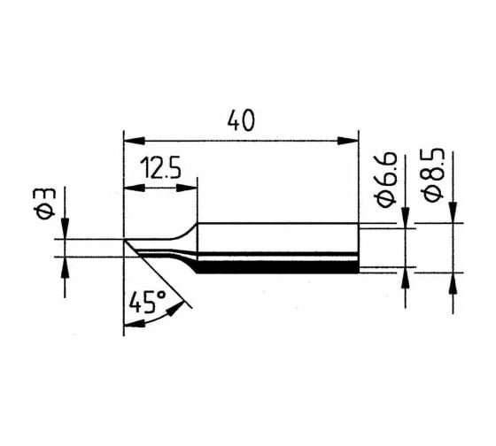 Жало паяльное 832TDLF Ersa 00070354