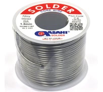 Припой (1.6 мм, 0.25 кг, Sn60/Pb40, С-6 водорастворимый флюс) ASAHI 00-00004281
