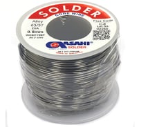 Припой (0.8 мм, 0.25 кг, Sn63/Pb37, С-6 водорастворимый флюс) ASAHI 00-00004279