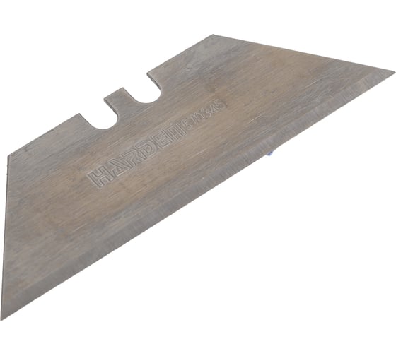 Лезвия трапециевидные (10 шт; 0.5х60 мм; сталь SK5) для строительного ножа HARDEN 570345 1