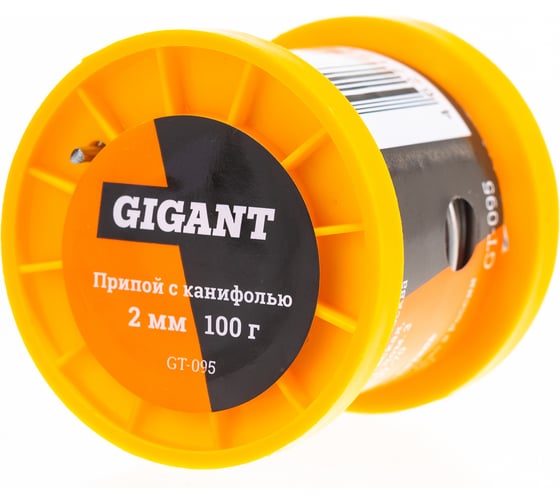 Припой Sn60 Pb40, трубка 2 мм, 100 г Gigant GT-095