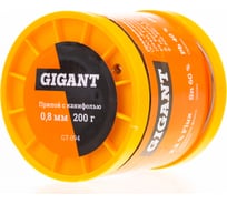 Припой Sn60 Pb40, трубка 0.8 мм, 200 г Gigant GT-094