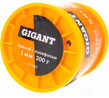 Припой Sn60 Pb40, трубка 1 мм, 200 г Gigant GT-085
