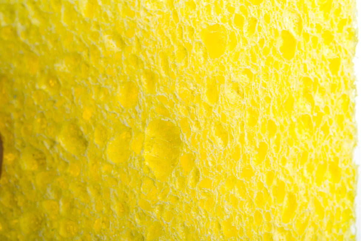 Губка желтая для очистки жал паяльников (80x50 мм) ELEMENT 11108 ...