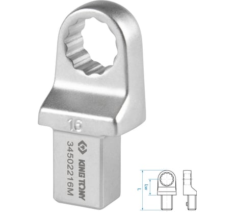 Насадка накидная серии FIT 16 мм, 14x18 мм KING TONY 34502216M