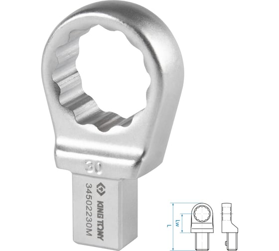 Насадка накидная серии FIT 30 мм, 14x18 мм KING TONY 34502230M 1