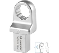 Насадка накидная серии FIT 17 мм, 14x18 мм KING TONY 34502217M