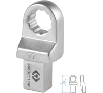 Насадка накидная серии FIT 11 мм, 9x12 мм KING TONY 34502111M