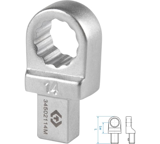 Насадка накидная серии FIT 14 мм, 9x12 мм KING TONY 34502114M 1