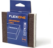 Губка абразивная двухсторонняя 120x100x12 мм, Р40 Flexiоne 90000254